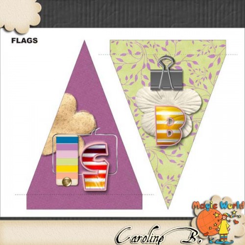 1, 2, 3… Flags for MyMemoriesSuite / 1, 2, 3… Flags pour MyMemoriesSuite