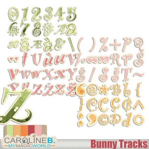 Bunny Tracks Alphabet