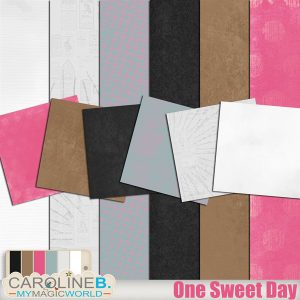 One Sweet Day Faux Plain Papers