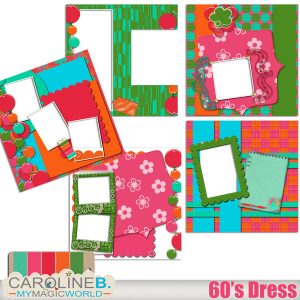 Sixties Dress 12x12 QPs Album