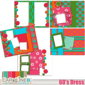 Sixties Dress 8x11 QPs Album