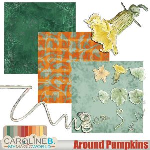 Around Pumpkins (hand drawn)