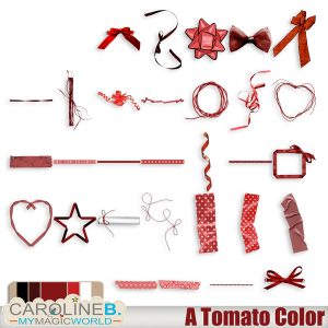A Tomato Color Series Ribbons