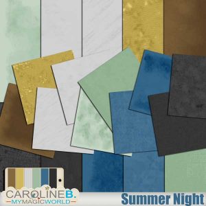 Summer Night Plain Papers Set