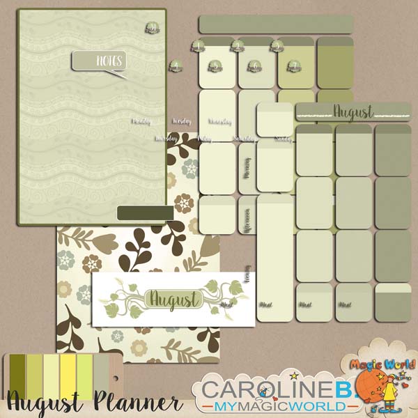 August A4 Planner Do-It-Yourself