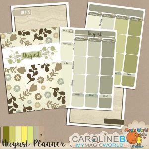 August A4 Planner Ready-2-Print