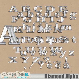 Diamond Alphabet Set