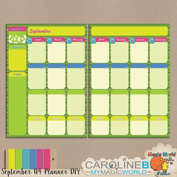 September A4 Planner Do-It-Yourself - Image 3