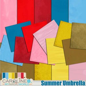 Summer Umbrella Plain Papers