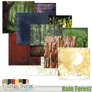 Rain Forest - Papers Set