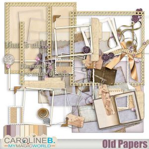 Old Papers Clusters Set