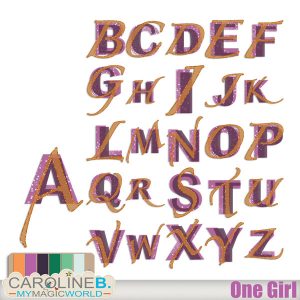One Girl - Alphabet Set