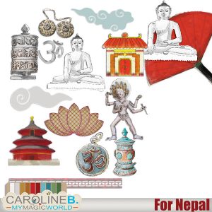 For Nepal - Embellishments