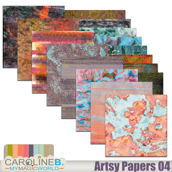 Artsy Papers - Set #04