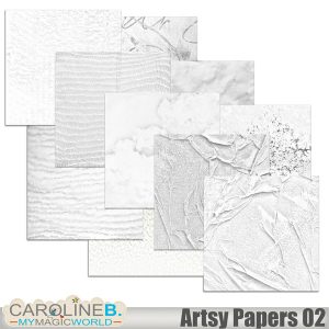 Artsy Papers - Set #02 White