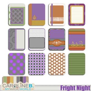 Fright Night Journal Cards