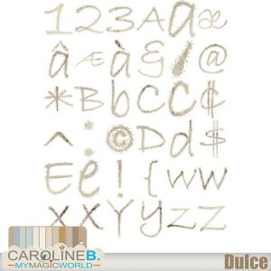 Dulce Alphabet Set 1