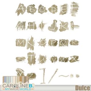 Dulce Alphabet Set 2