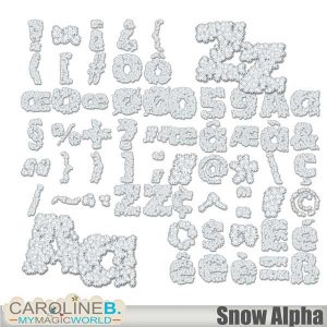 Snow Alphabet Set (117 pieces)