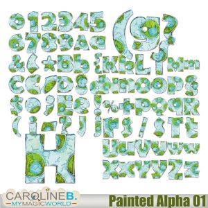Painted Alphabet #01