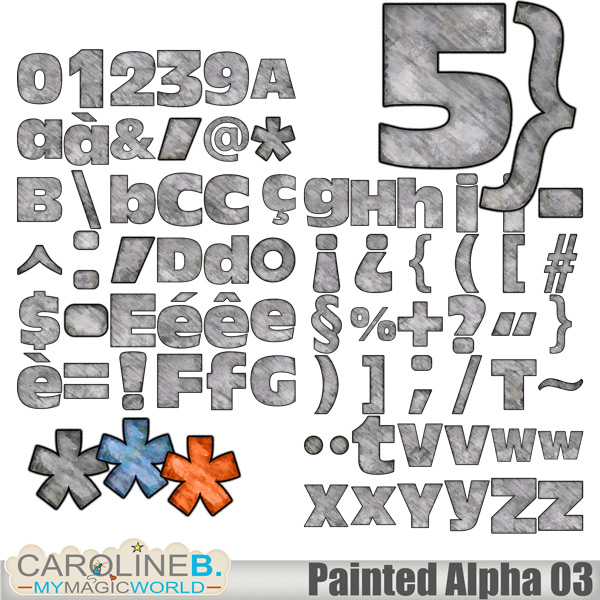 Painted Alphabet #03