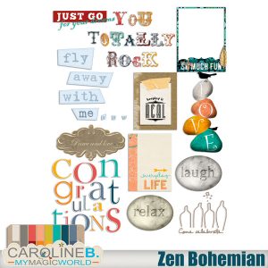 Zen Bohemian Word Art Mini