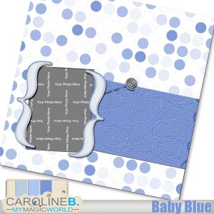 Babies : Baby Baby Blue 12x12 QP02