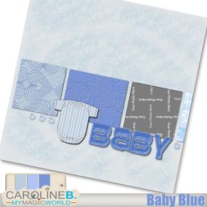 Babies : Baby Baby Blue 12x12 QP03