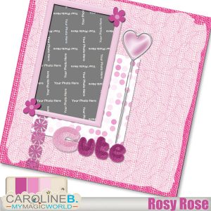 Babies : Baby Rosy Rose 12x12 QP01