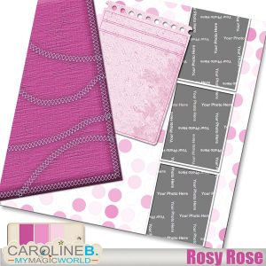 Babies : Baby Rosy Rose 12x12 QP03