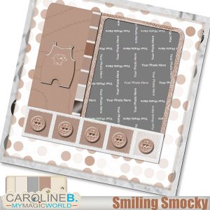 Babies : Baby Smiling Smocky 12x12 QP01