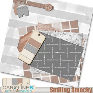 Babies : Baby Smiling Smocky 12x12 QP03
