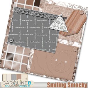 Babies : Baby Smiling Smocky 12x12 QP04