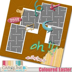 Coloured Easter 12x12 QP01