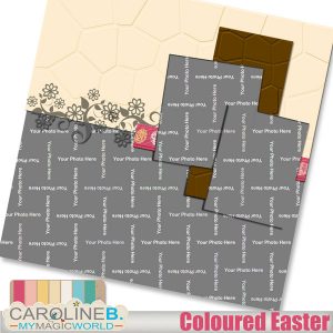 Coloured Easter 12x12 QP02