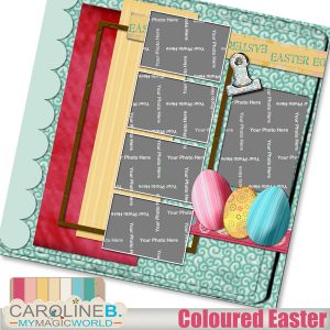 Coloured Easter 12x12 QP03