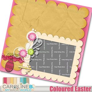 Coloured Easter 12x12 QP04