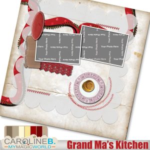 Grand Ma's Kitchen 12x12 QP01