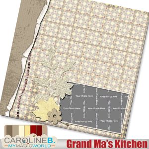 Grand Ma's Kitchen 12x12 QP03