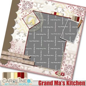 Grand Ma's Kitchen 12x12 QP04