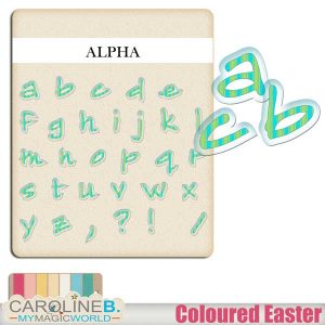 Coloured Easter Alpha
