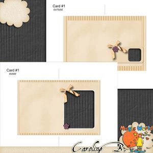 Old Papers Printable Card 01