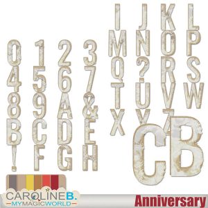 Anniversary Alpha Set