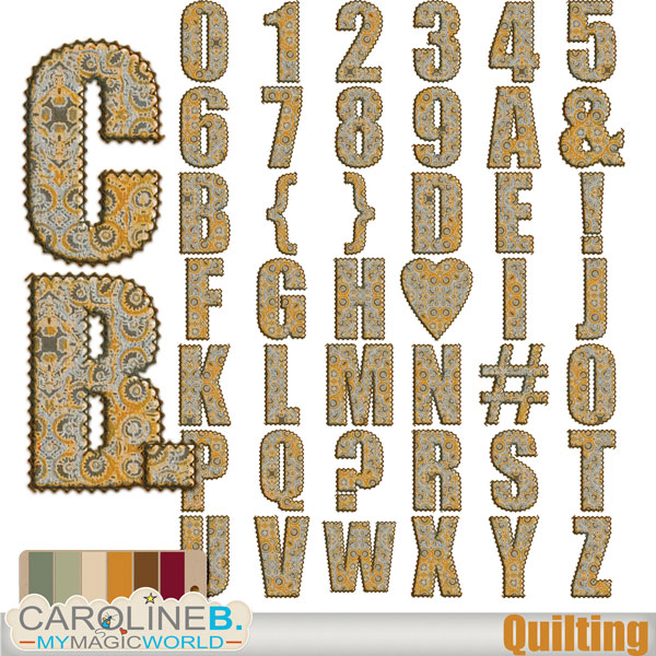 Quilting Alphabet Set