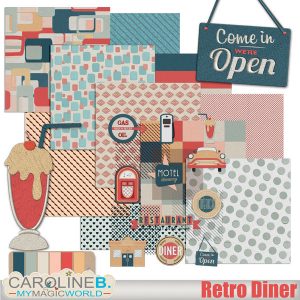 Retro Diner Embroideries