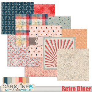 Retro Diner Papers 01 Multico