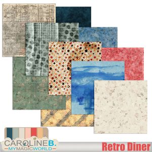 Retro Diner Papers 02 Grunge