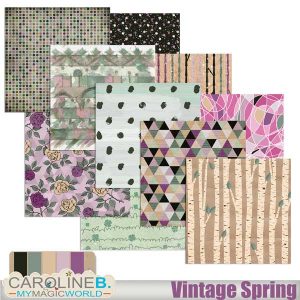 Vintage Spring Papers 1 Multico