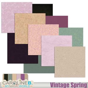 Vintage Spring Papers 3 Solid
