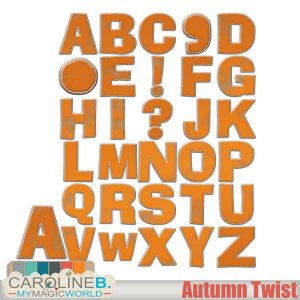 Autumn Twist Alphabet Set